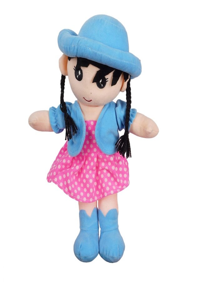 DearJoy Cap Rag Doll - Sky Blue, 40cm - Image 1
